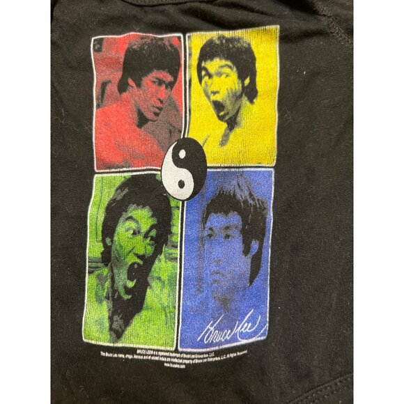 Bruce Lee Baby Bodysuit By Rabbit Skins 6M Cotton Black Snap Closure Martial Art - Picture 2 of 4